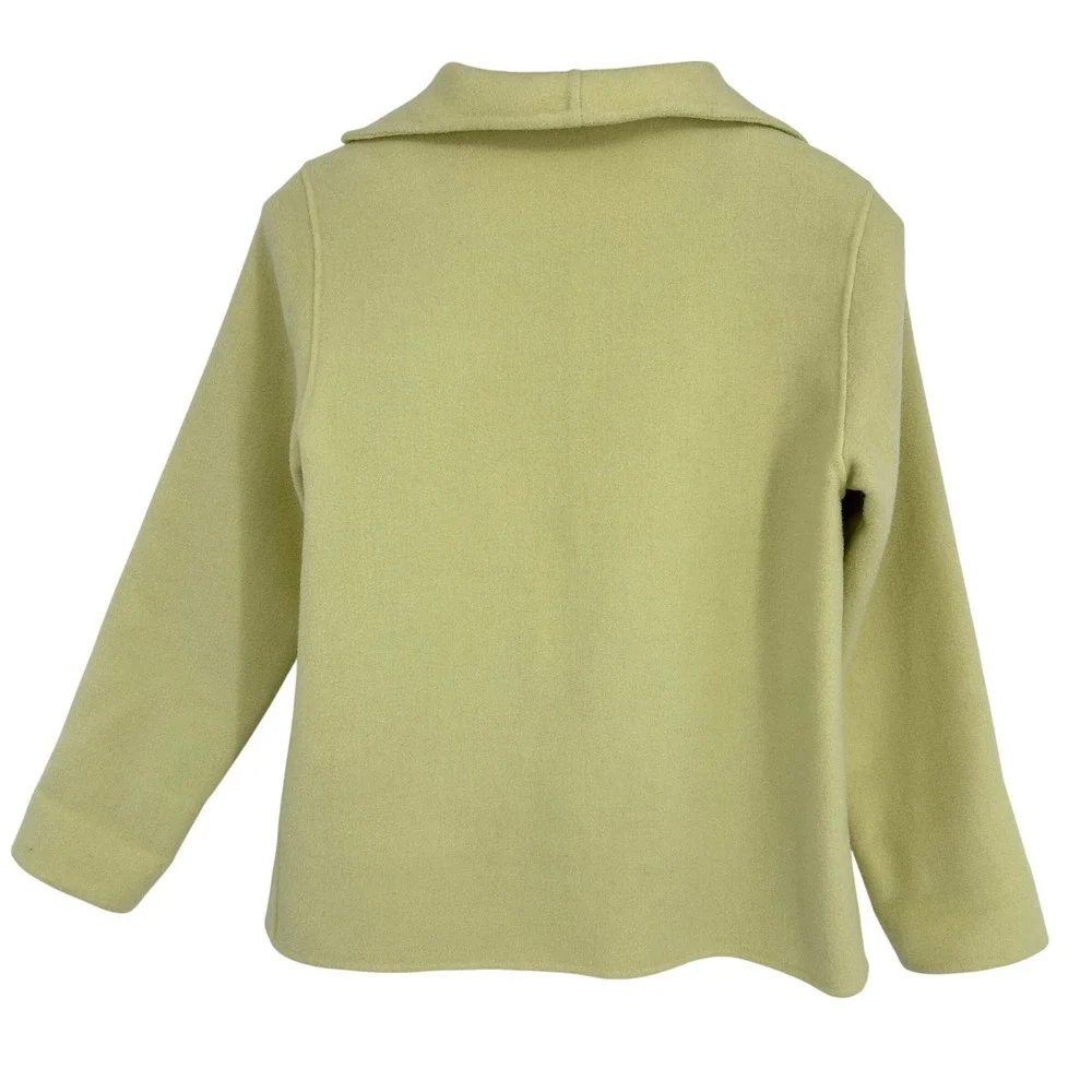 Y2K Eileen Fisher 2 Pc Set Jacket Tank Light Pistachio Merino Wool Hong‎ Kong XS
